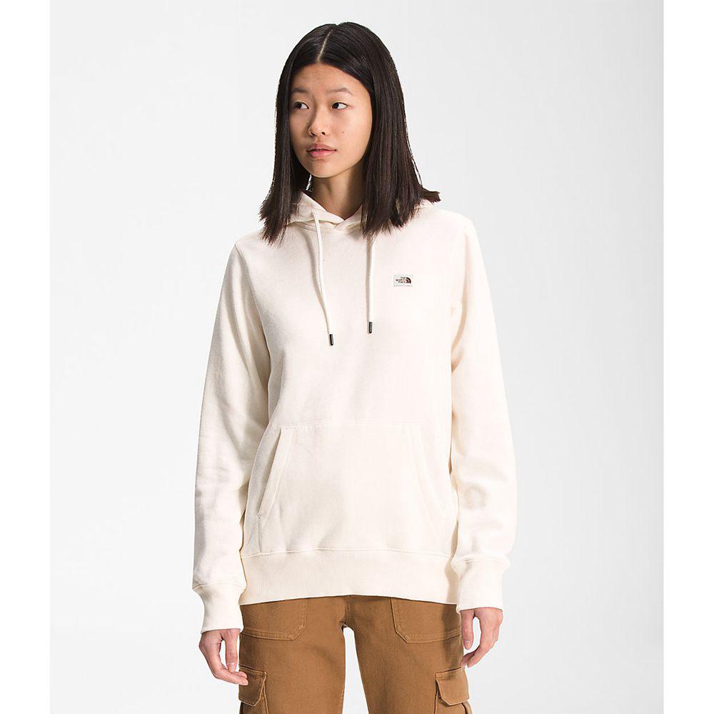 The North Face Heritage Patch Pullover Γυναικεια Φούτερ Hoodie - Ασπρα (XTOV06159)